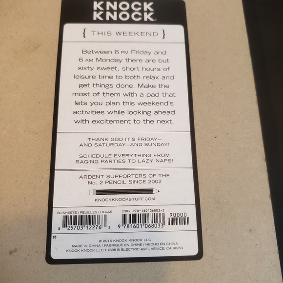 Weekend Planner Notepad | Weekend Organizer - Picture 3 of 4